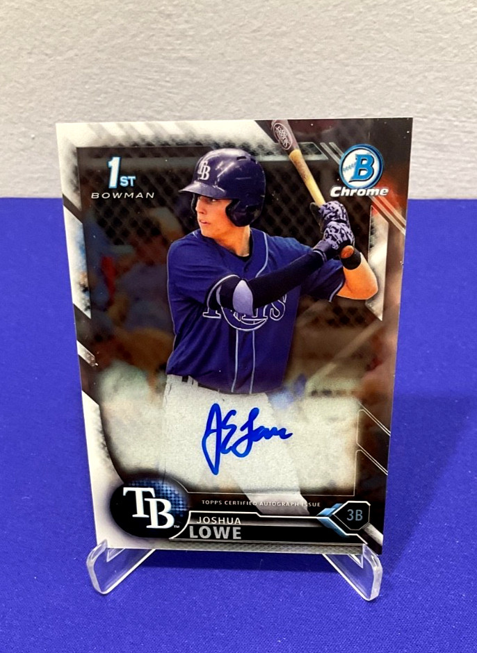 Josh Lowe 2016 1st Bowman Chrome Auto #CDA-JL