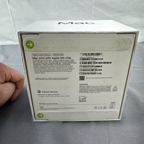 New 2024 Apple Mac Mini M4 Chip 16GB RAM 256GB SSD Silver MU9D3LL/A BRAND NEW - Photo 6/9