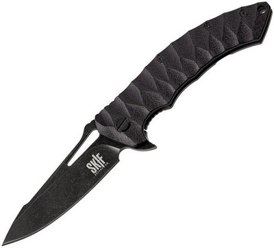 SKIF Knives Folding Frame Lock 9Cr18MoV Steel Blade Black G10 Handle - 421SEB
