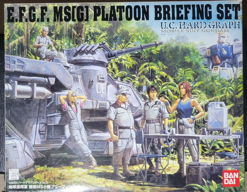 Bandai E.F.G.F. Platoon Briefing Set U.C. Hardgraph Mobile Suit Gundam 1/35