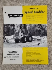 Vintage 1979 Pettibone Master "6" Speed Skidder BROCHURE Chicago IL. GMC Diesel