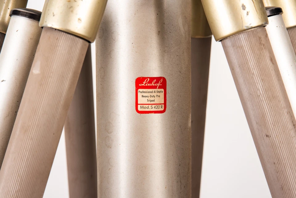 RARE Linhof R Stativ Heavy Duty Professional Twin Shank Tripod Mod.S 420 R - Image 4 of 4