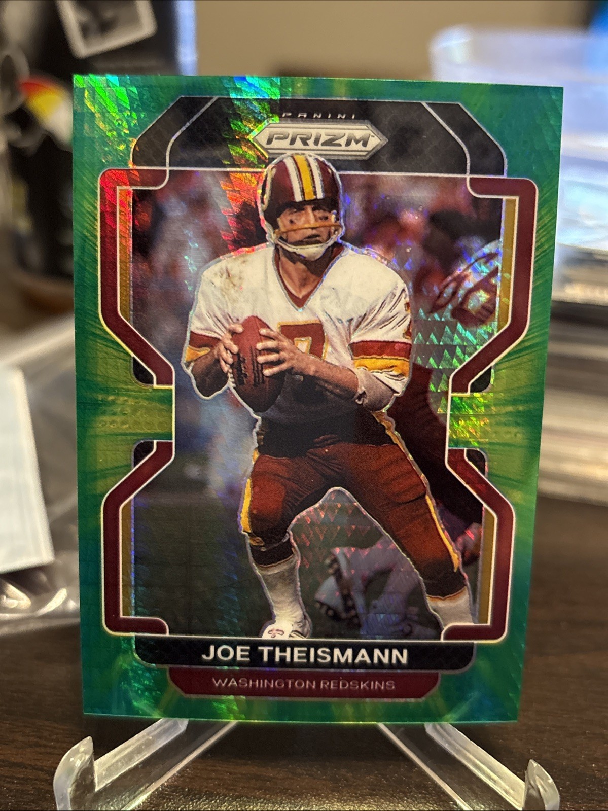 2021 Panini Prizm #217 Joe Theismann Hyper #/175 redskins dd1