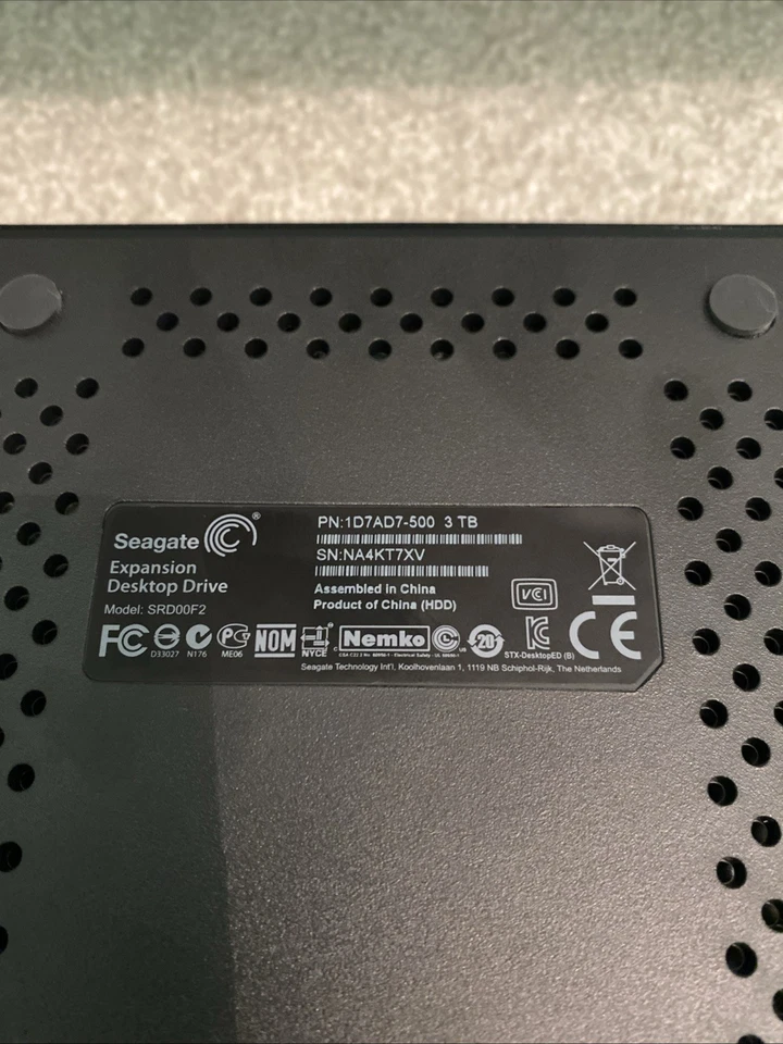 Seagate Expansion Portable Desktop External Hard Drive SRD00F2 USB 3 3TB - Image 4 of 4