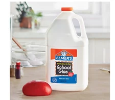 Elmer's Liquid School Glue, Washable, Great for Making Slime, 1 Gallon, 1 Count