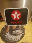 VINTAGE 1989 METAL TEXACO SIGN 18"×24"  DATED ON BACK JAN. 1989 CLEAN NO RUST