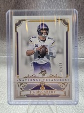 Panini 2025 National Treasures J.J. McCarthy #64 /35 Minnesota Vikings Football
