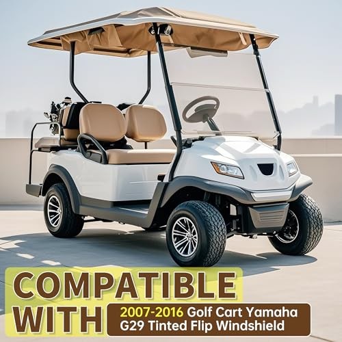 Tinted Windshield Tinted Yamaha Drive G29 2007-2016 Gas or Electric Models - Picture 3 of 7