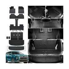 Floor & Cargo Mat Set -For Hyundai Palisade 2020-2025, All Weather TPE, 7/8 Seat