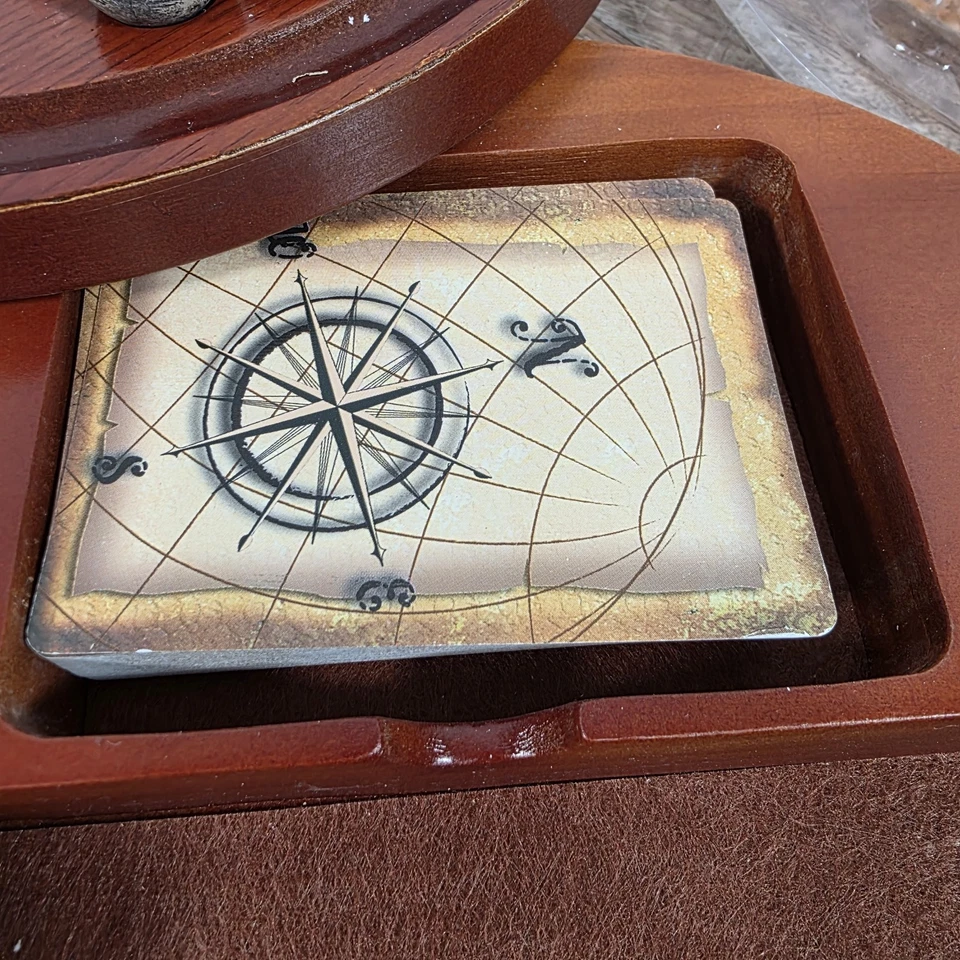  Classic Wooden Solitaire Game with 33 Mineral Marbles - Image 3 of 4