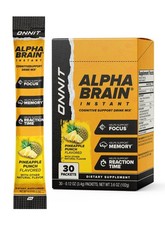 ONNIT Alpha Brain Instant Pineapple Punch – Nootropic Brain Booster for Focus &