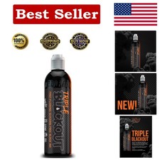 World Famous Tattoo Ink - Triple Blackout Tattoo Ink - Dark  Bold 8 oz 