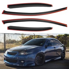 For 2004-2008 Acura Tsx Window Visor Jdm Mugen Style Rain Guard Deflector