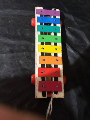 #ad VINTAGE 1964 FISHER PRICE PULL A TUNE XYLOPHONE MUSICAL TOY $13.99