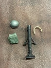 🔴 GI Joe Short-Fuze Accessories Mortar Soldier 1982 Vintage