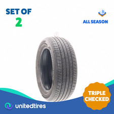 Set Of 2 Used 21555r16 Hankook Kinergy Gt 93h - 732 Set Of 2 Used 21555r16 Hankook Kinergy Gt 93h - 732