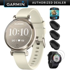Garmin Lily 2 Smartwatch Cream Gold with Coconut Band 2 Year Warranty Bundle