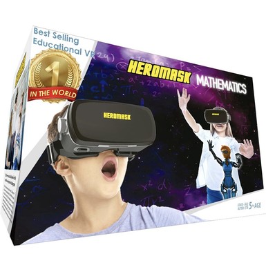 Heromask VR Headset Math Games  Multiplication Subtraction etc Virtual Games