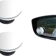 2 Pack Heart Shaped Blind Spot Mirrors for Cars - Cute Universal Stick-On Convex