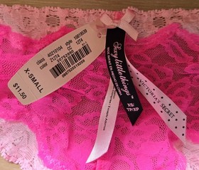 NWT Vintage Victoria's Secret Sexy Little Things Sheer Lace Cheeky Panties XS