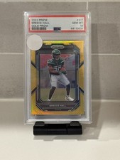 2022 Prizm Football Breece Hall Gold Prizm Rookie /10 PSA 10