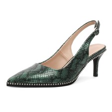 YODEKS Slingback Kitten Heels Women's Pointed Toe Low Heel Pumps 2.5 Inch Sho...