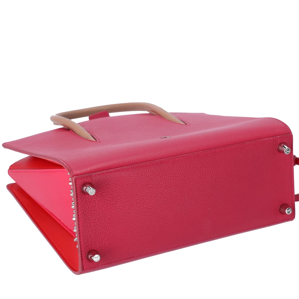Christian Louboutin Paloma Medium Handbag Pink Leather Studded - Image 4 of 4