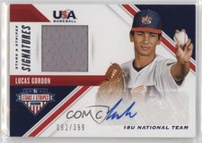 2020 Panini USA Baseball Stars & Stripes Signatures /399 Lucas Gordon Auto 0s55