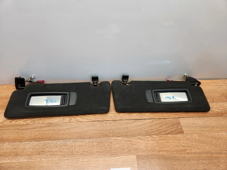 ✅ 15-19 OEM BMW F16 F86 X6 X6M Front Left Right Interior Sun Visor Alcantara SET - Image 2 of 4