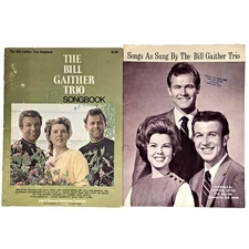 Bill Gaither Trio Two Gospel Music Songbooks Lot of 2 Shaped Notes 1960s MCM