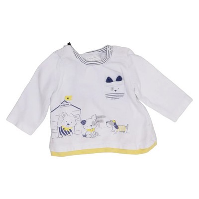 Mayoral, Langarmshirt, Größe: 60, Weiß/Mehrfarbig, Print, Unisex (Kinder) #vAZ