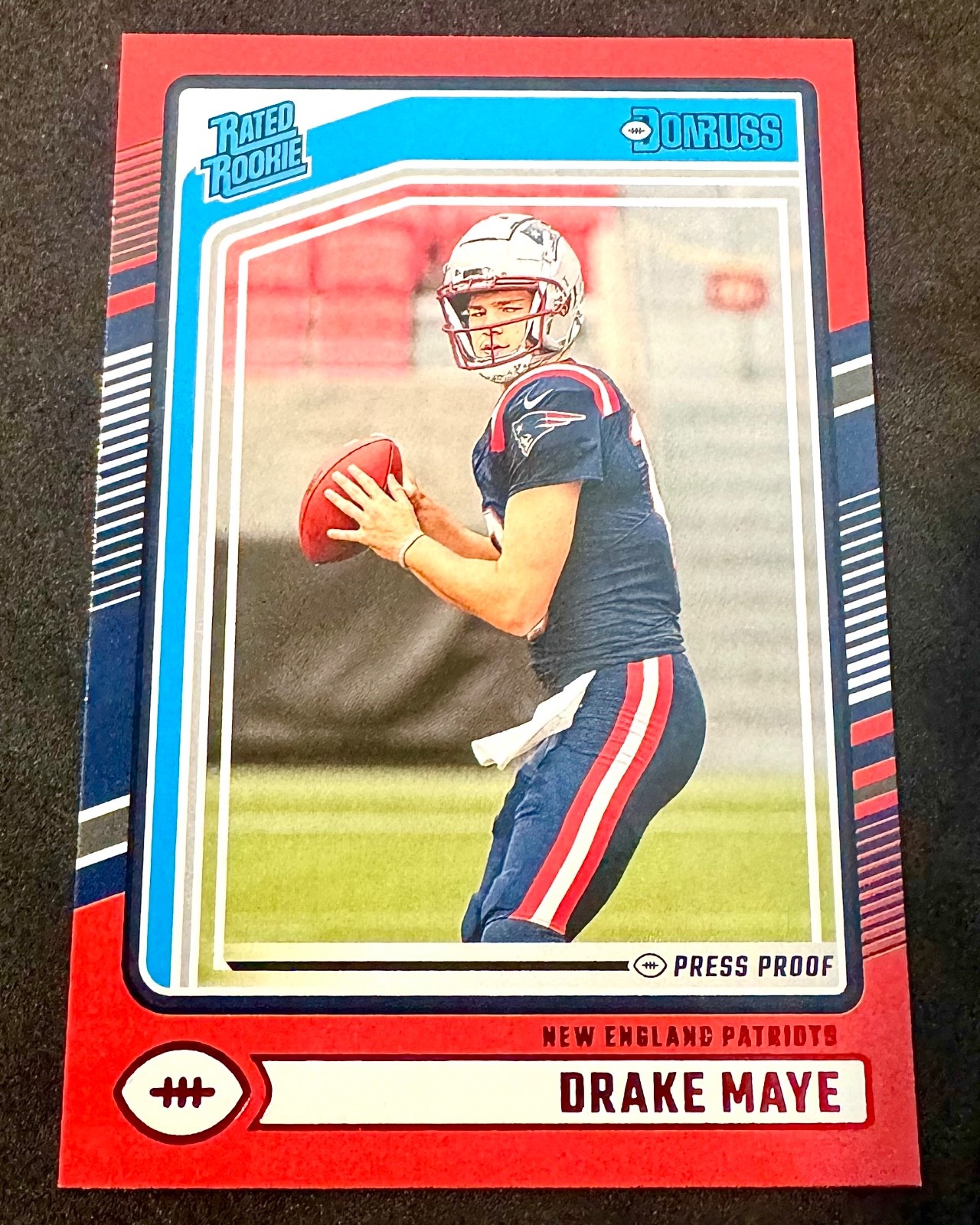 Drake Maye #379 - Rated Rookie Red Press Proof (RC) - 2024 Panini Donruss