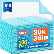 100Pcs 30  X 36  Bed Pads Disposable Adult Incontinence Bed Pads Super Absorbency