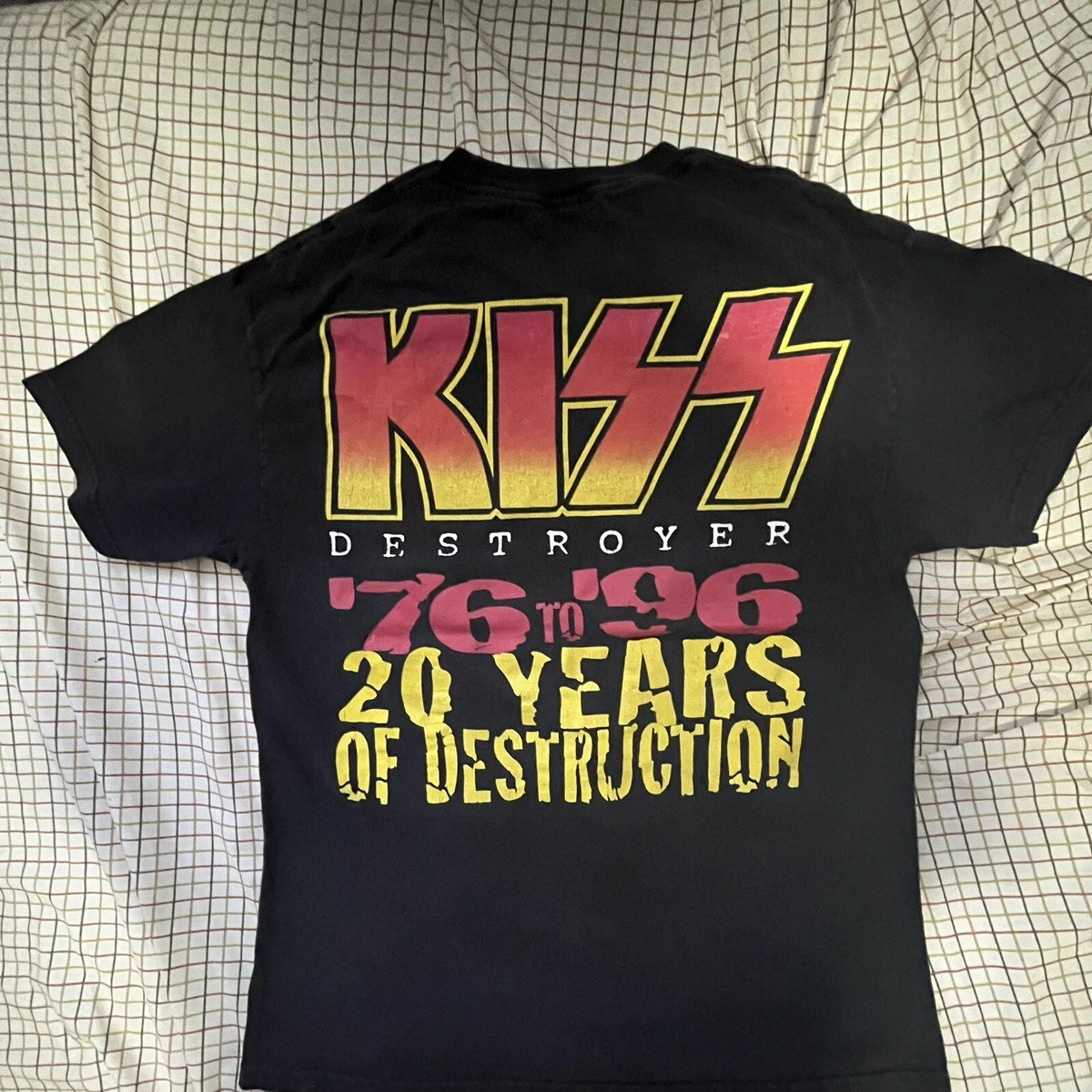 VINTAGE 1996 20 YEARS DESTRUCTION KISS T-SHIRT | Size L | eBay