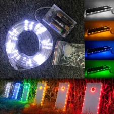 2PCS LED Cornhole Edge Night Lights Corn Hole Bean Bag Toss Board Lighting Lamp