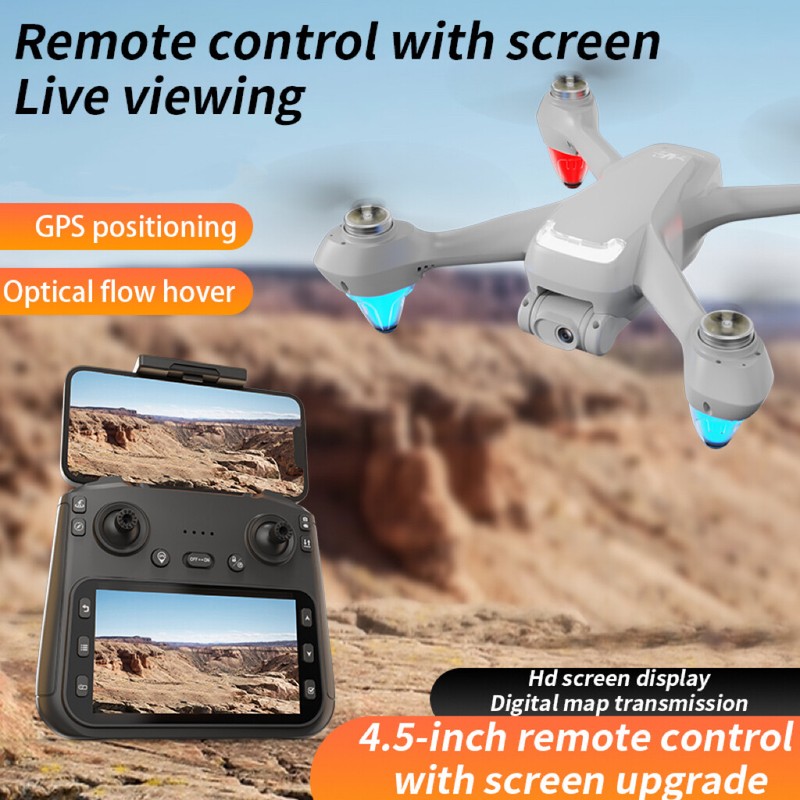 AE9 Drone 4.5 inch Screen GPS WIFI FPV 4K Dual Camera Smart Follow Quadcopter