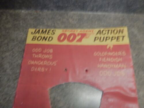 James Bond Gilbert Odd Job Puppet Copy Card - Picture 1 of 3