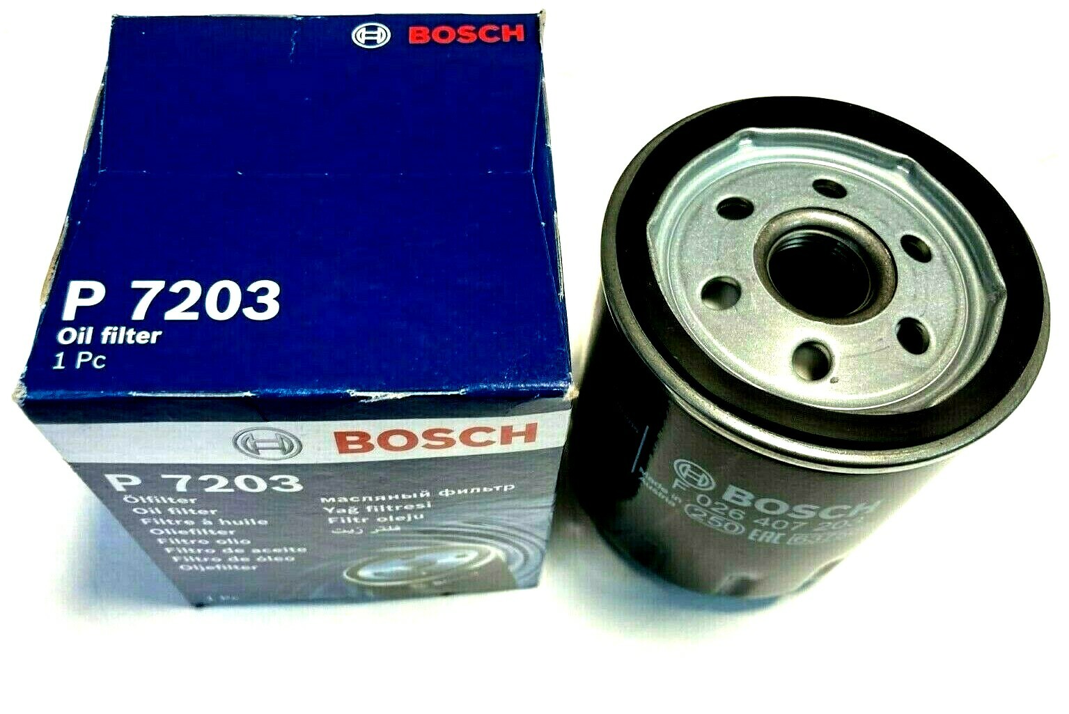 Bosch P7203 Oil Filter Spin On Fits Ford Fiesta Ecosport 1.0 Ecoboost