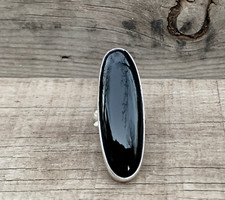 Black Onyx Gemstone Handmade 925 Sterling Silver Jewelry Ring All Size SR18