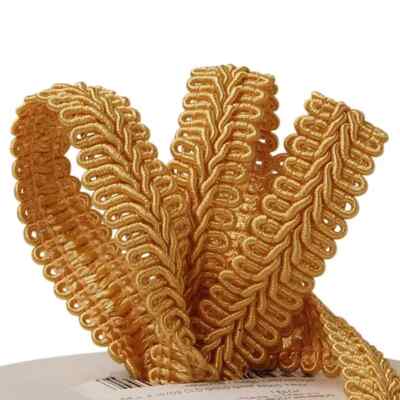 5/8''Gimp Braid Trim old gold color 10-yard spool