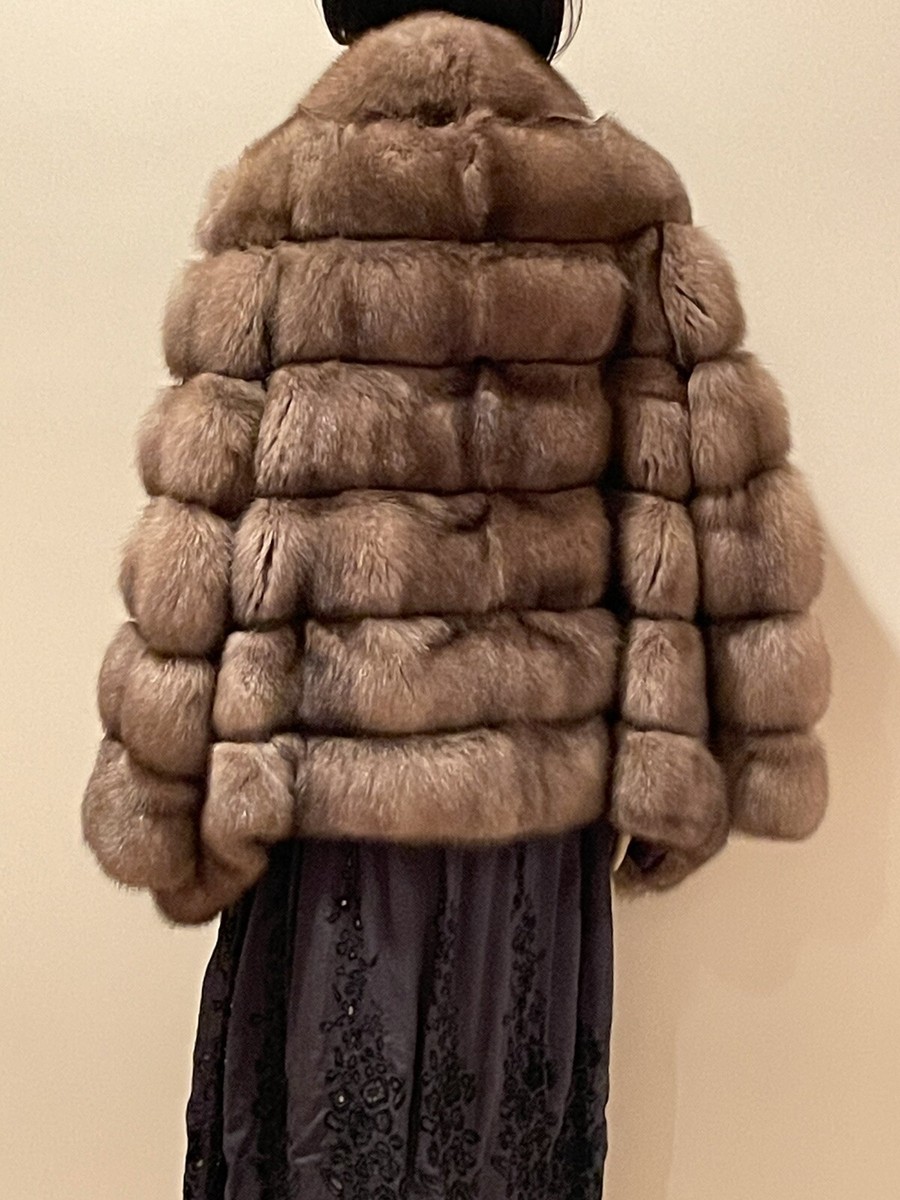 Vinicio Pajaro Horizontal Russian Sable Stand-Collar Jacket | eBay