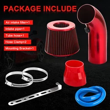 Car Air Intake Kit Diameter 3" Pipe＋Cold Air Intake Filter＋Clamp＋Accessories US