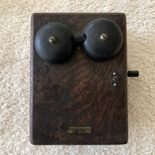 Antique  Western Electric 22-A  Oak wood  hand crank  3 bar   Ringer Box