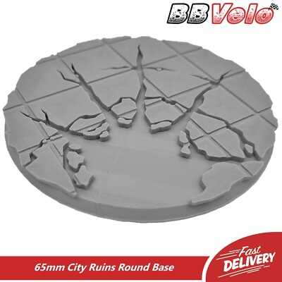 65 mm runde City Bases für Miniaturmodelle Wargaming Spiele kompatibel mit GW WH