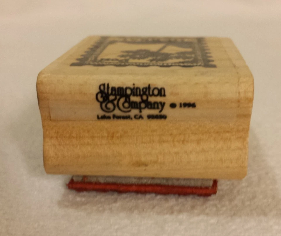 Stampington Sm Angélica Post Sello Postal Herbal Montado Goma Sello M4301 Foto 3 de 4