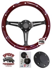 1969-1989 Buick Wood Steering Wheel 15 Aluminum Spokes 1969-1989 Buick Wood Steering Wheel 15 Aluminum Spokes