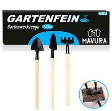 GARTENFEIN Mini Garden Tool Garden Tools Set Shovel Rake Spade 3 Piece