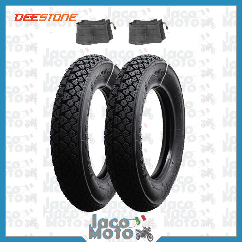 2 Pneumatici Deestone 3.50-10 Con Camere D'Aria - Per Vespa PX 125-200 - Foto 5