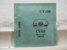 GS CY409 Watch Crystal Fit Swiss - 16.3 x 10.1 mm - Replacement / Repair