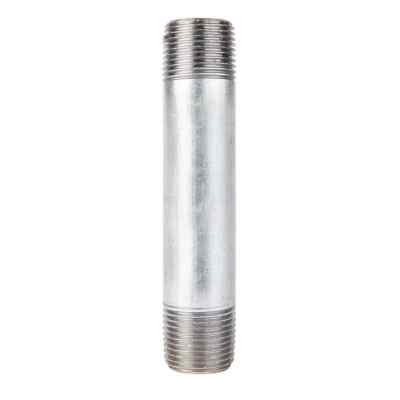 BMI 3/8'' x 4'' Galvanized Pipe Nipple NPT Thread 150# UL/FM Sch 40 Steel 10PK
